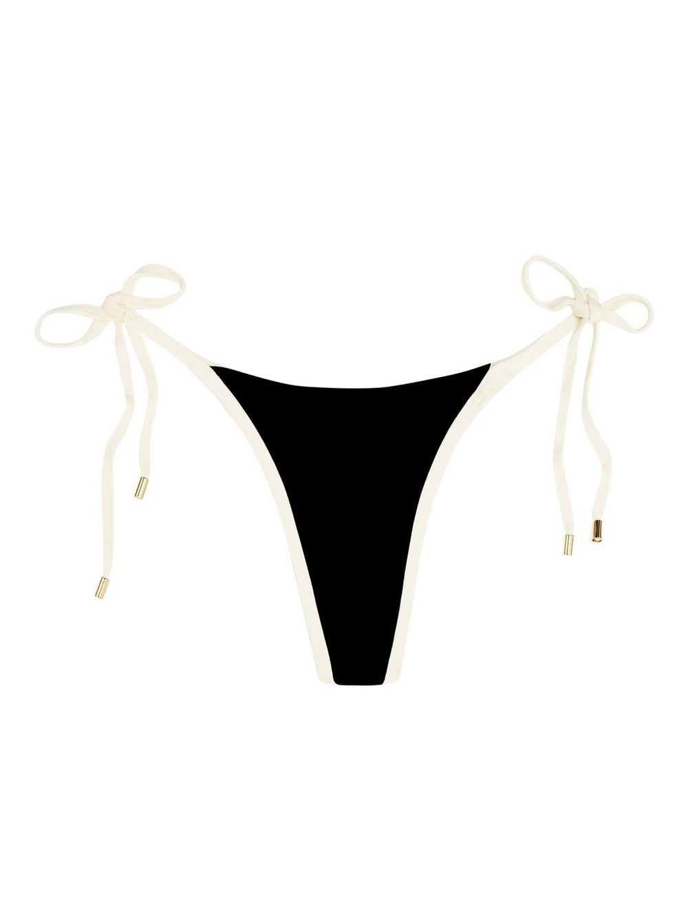 Monday Swimwear PALMA THONG - BLACK/IVORY